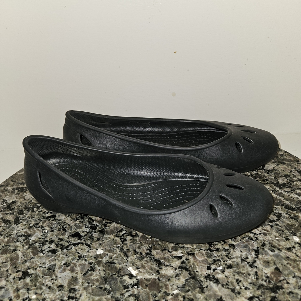 CROCS Women's Black Flats Loafers Size 7